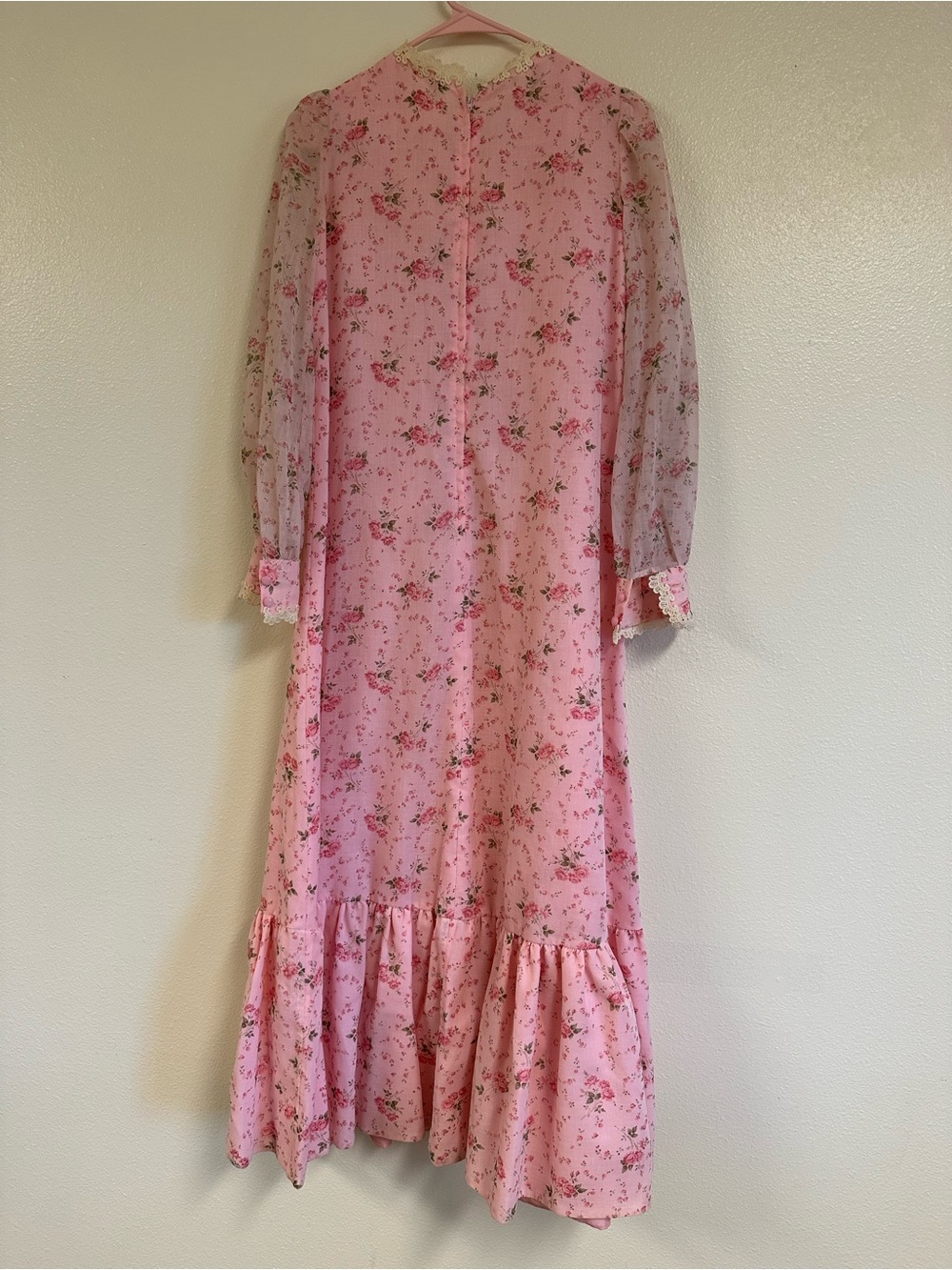 Vintage Gunne Sax Style Cottage Core Floral Print Dress - Picture 2 of 4